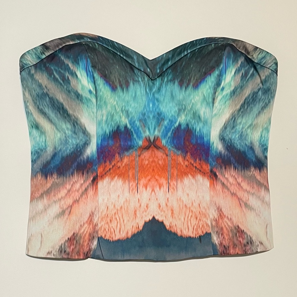Strapless Corset Crop Top